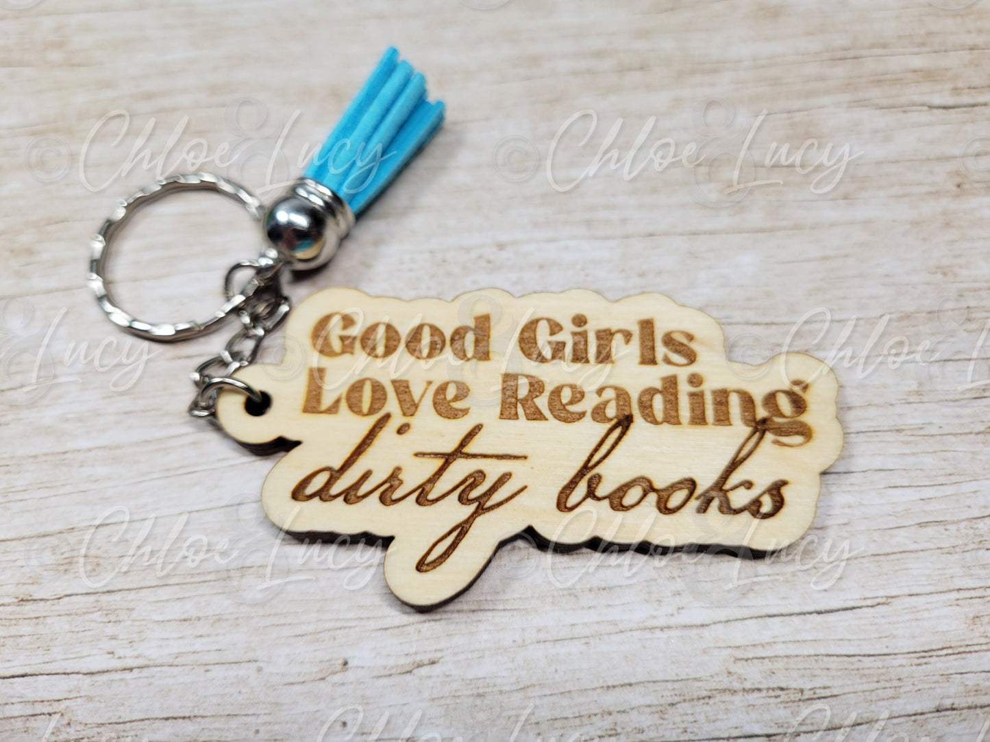 Good Girls Love Reading Dirty Books Keychain | Romance Reader | Book Nerd | Smut Slut | Erotic Romance Key Chain