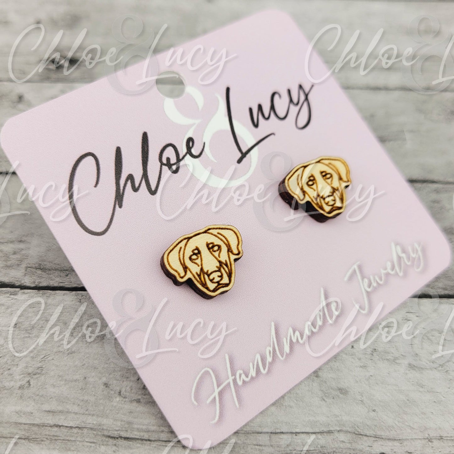 Beauceron Stud Earrings | Natural Ears | Dog Owner | Dog Mom Gift | Post | Stud Earrings | Wood | Stainless Steel | Herding Dog