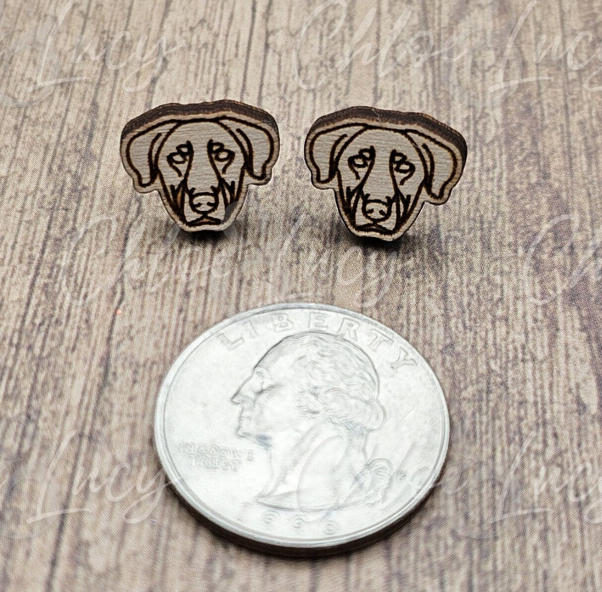Beauceron Stud Earrings | Natural Ears | Dog Owner | Dog Mom Gift | Post | Stud Earrings | Wood | Stainless Steel | Herding Dog