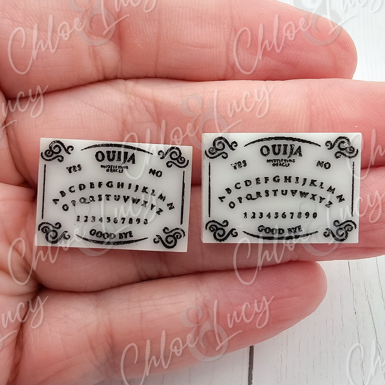 Ouija Board Stud Earrings | Spirit Board Earrings | Spooky Halloween Jewelry