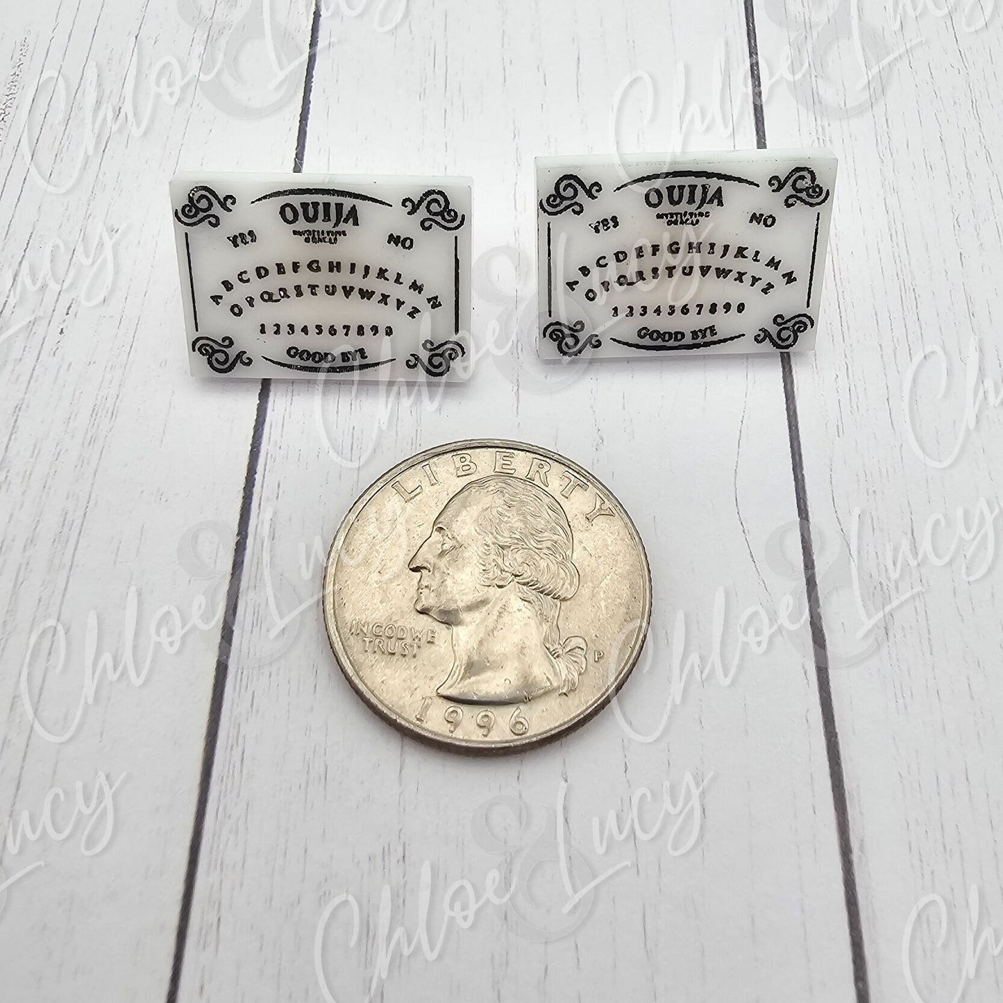 Ouija Board Stud Earrings | Spirit Board Earrings | Spooky Halloween Jewelry