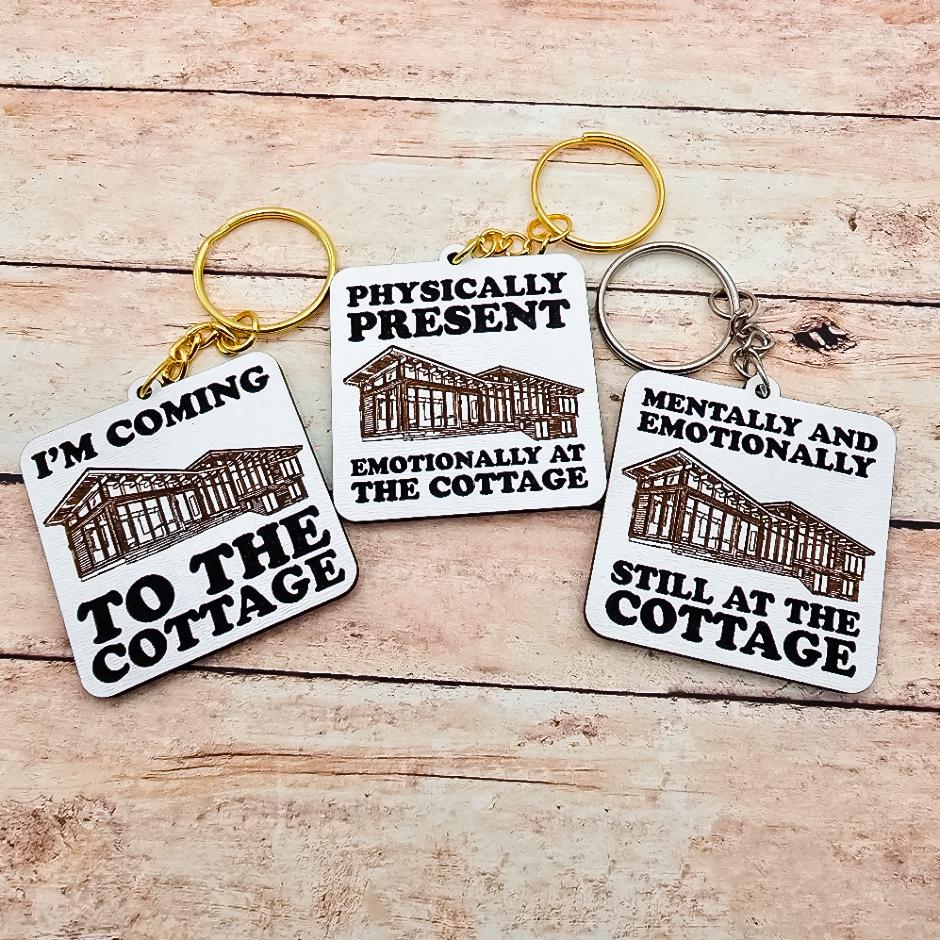 Heated Rivalry Inspired Cottage Keychain | Heated Rivalry Quote | Rozanov | Hollander | I'm Coming to the Cottage