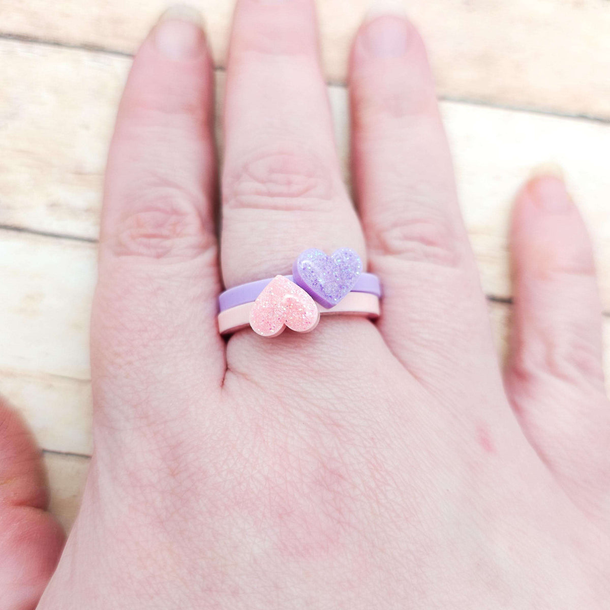 Heated Rivalry Inspired Acrylic Rings Set, Laser Cut Glitter Heart Rings, Funny Proposal Quote Rings, Bookish Couple Jewelry Gift