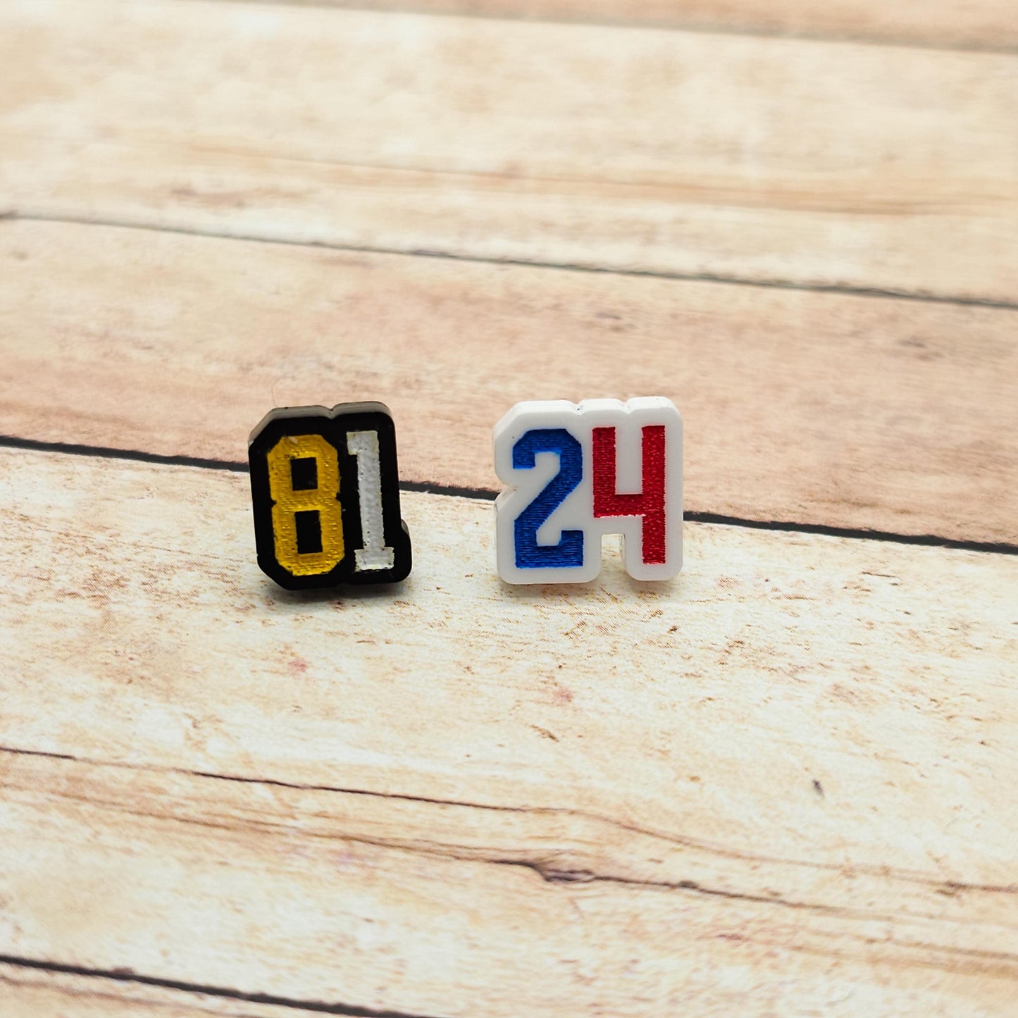 Heated Rivalry 24 81 Stud Earrings Shane Hollander Ilya Rozanov White Black Acrylic Engraved Numbers Hockey Romance Bookish Gift Fans