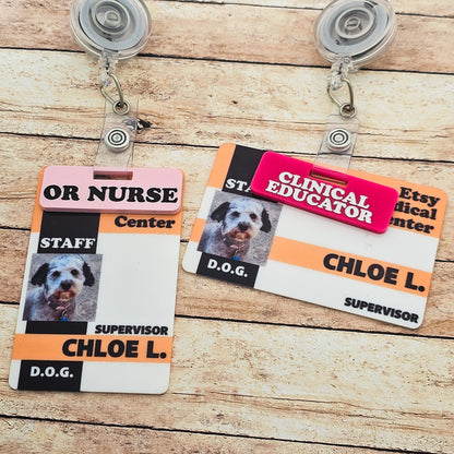Custom Personalized Over Badge Tags | Badge Buddies | Hospital IDs | Name Tags | Nurse Badge