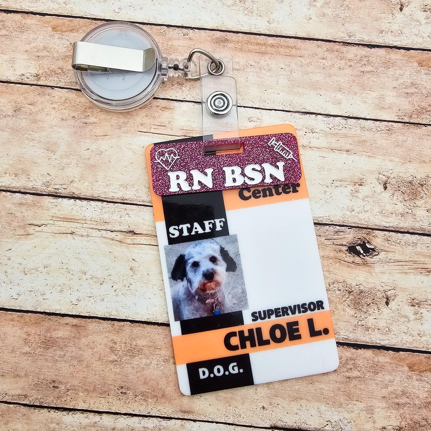 Custom Personalized Over Badge Tags | Badge Buddies | Hospital IDs | Name Tags | Nurse Badge