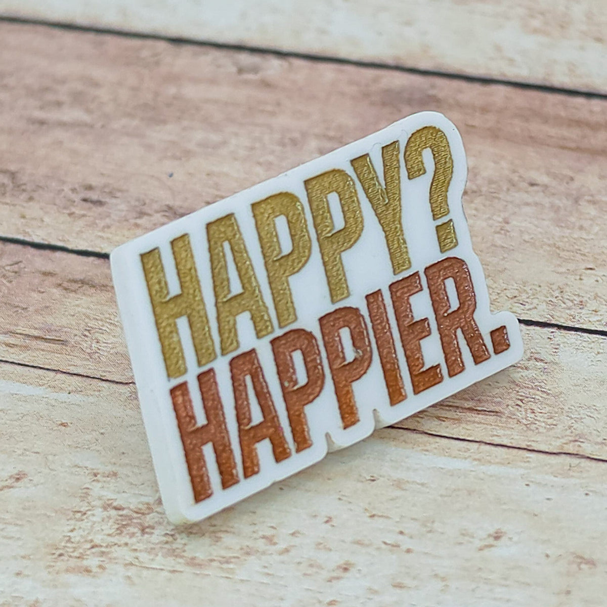 Heated Rivalry Inspired “Happy? Happier.” Lapel Pin