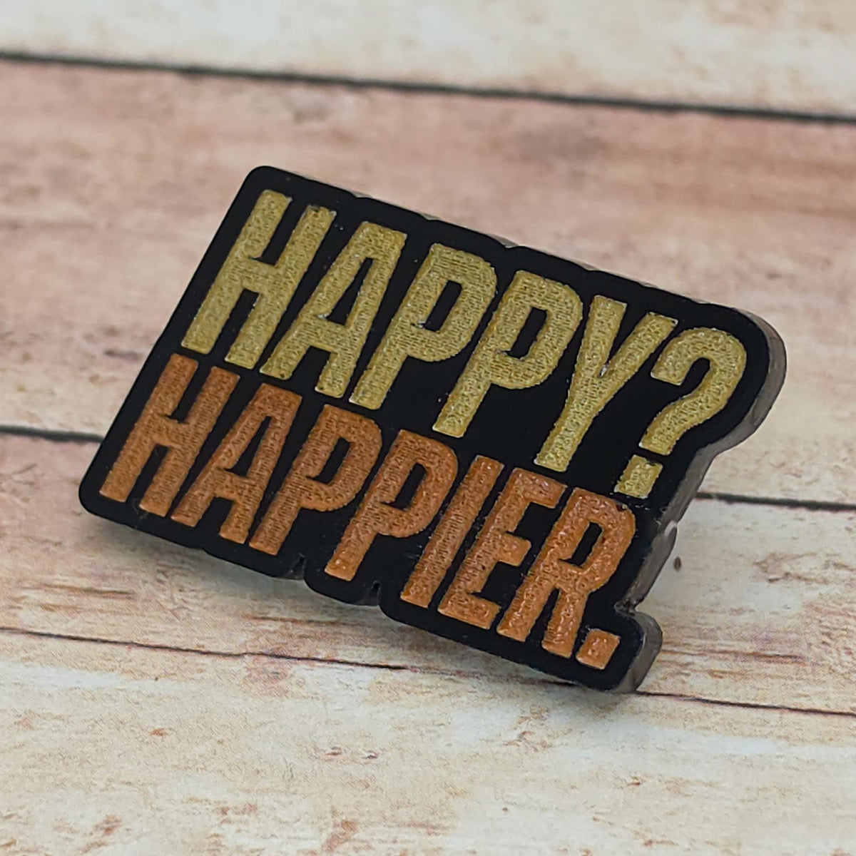 Heated Rivalry Inspired “Happy? Happier.” Lapel Pin