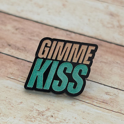Heated Rivalry Inspired “Gimme Kiss" Lapel Pin