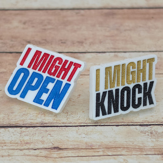 Heated Rivalry Inspired “I Might Open / I Might Knock” Lapel Pins