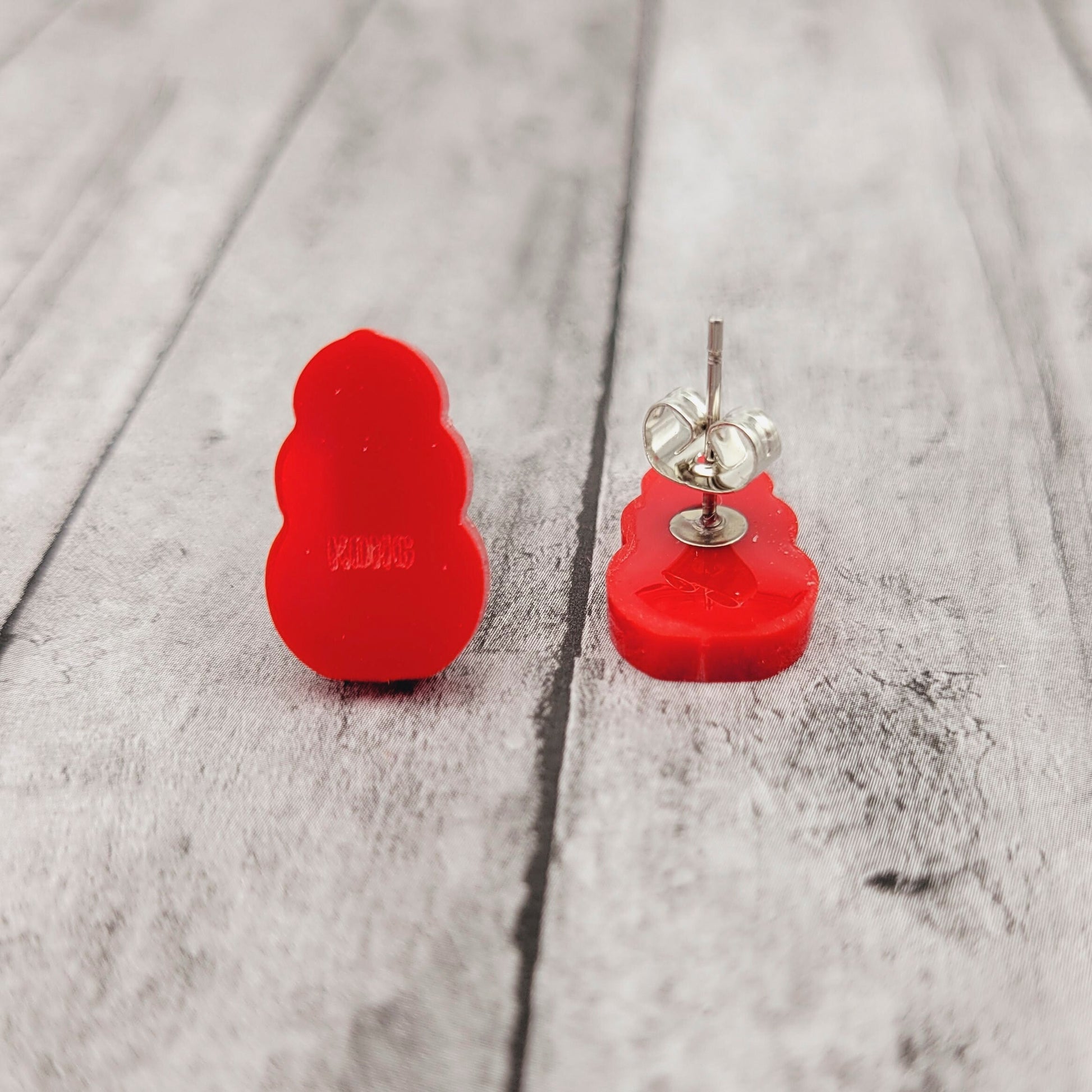 Kong Dog Toy Stud Earrings | Acrylic Studs | Enrichment Dog Toy | Dog Lover | Dog Mom | Veterinarian Gift