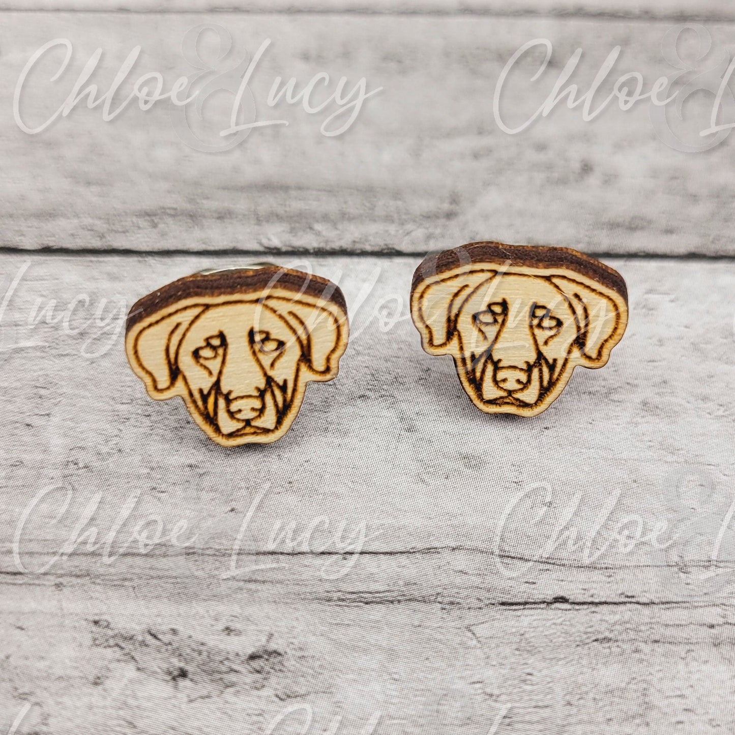 Wooden Beauceron Dog Stud Earrings: Minimalist Puppy Face Jewelry, Pet Mom Accessory