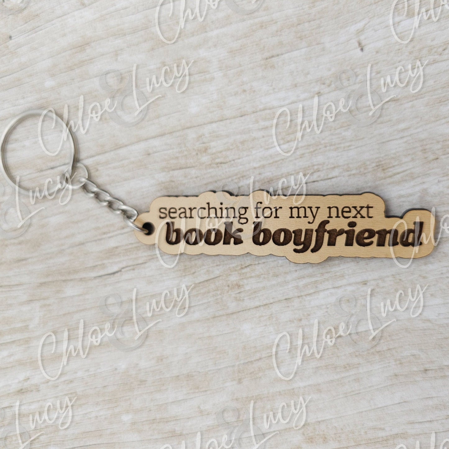 Searching for My Next Book Boyfriend Keychain | Book Lover | Romance Reader | Bookworm | Reading