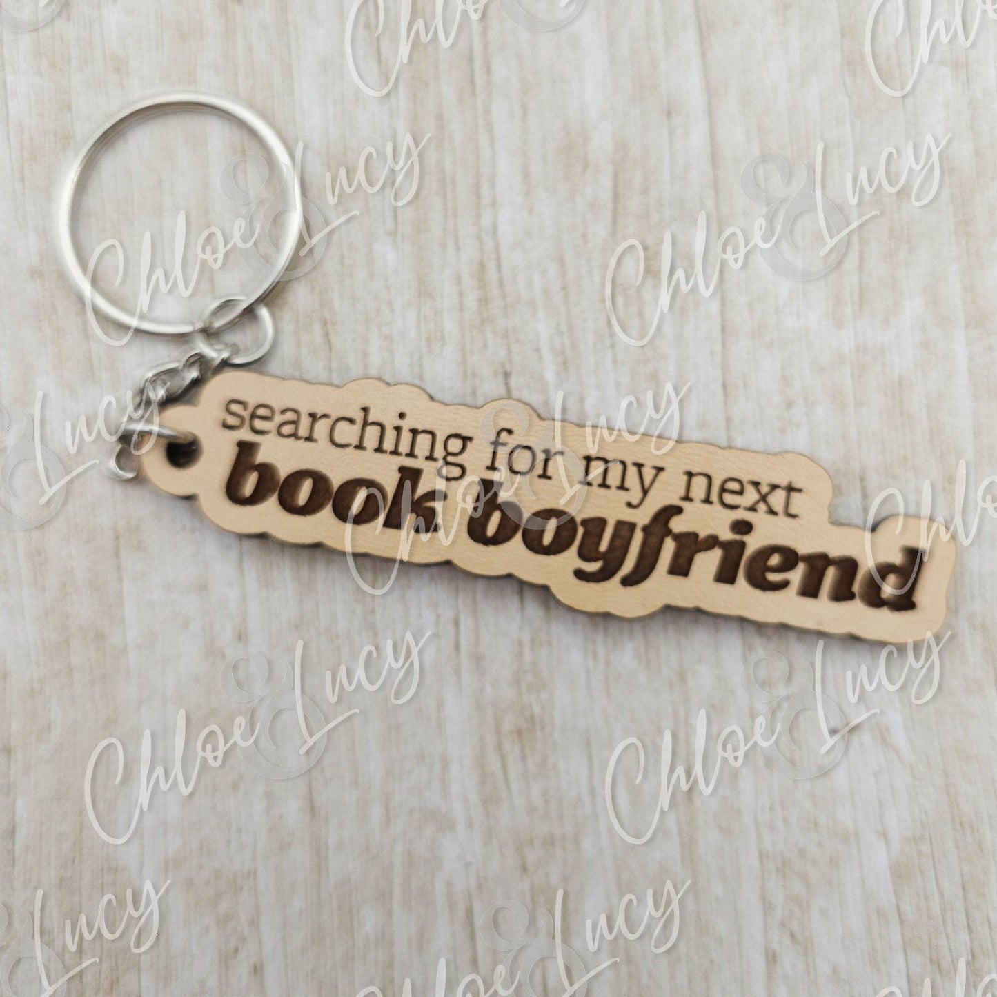 Searching for My Next Book Boyfriend Keychain | Book Lover | Romance Reader | Bookworm | Reading