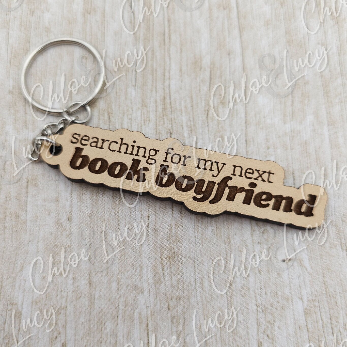 Searching for My Next Book Boyfriend Keychain | Book Lover | Romance Reader | Bookworm | Reading