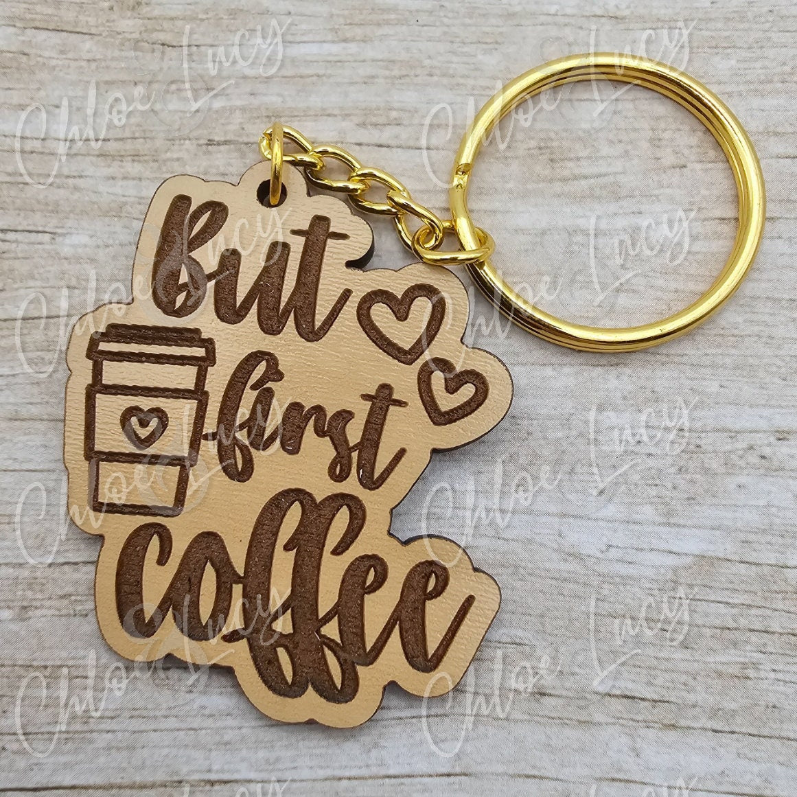 But First Coffee Keychain | Coffee Addict | PSL | Java | Caffeine