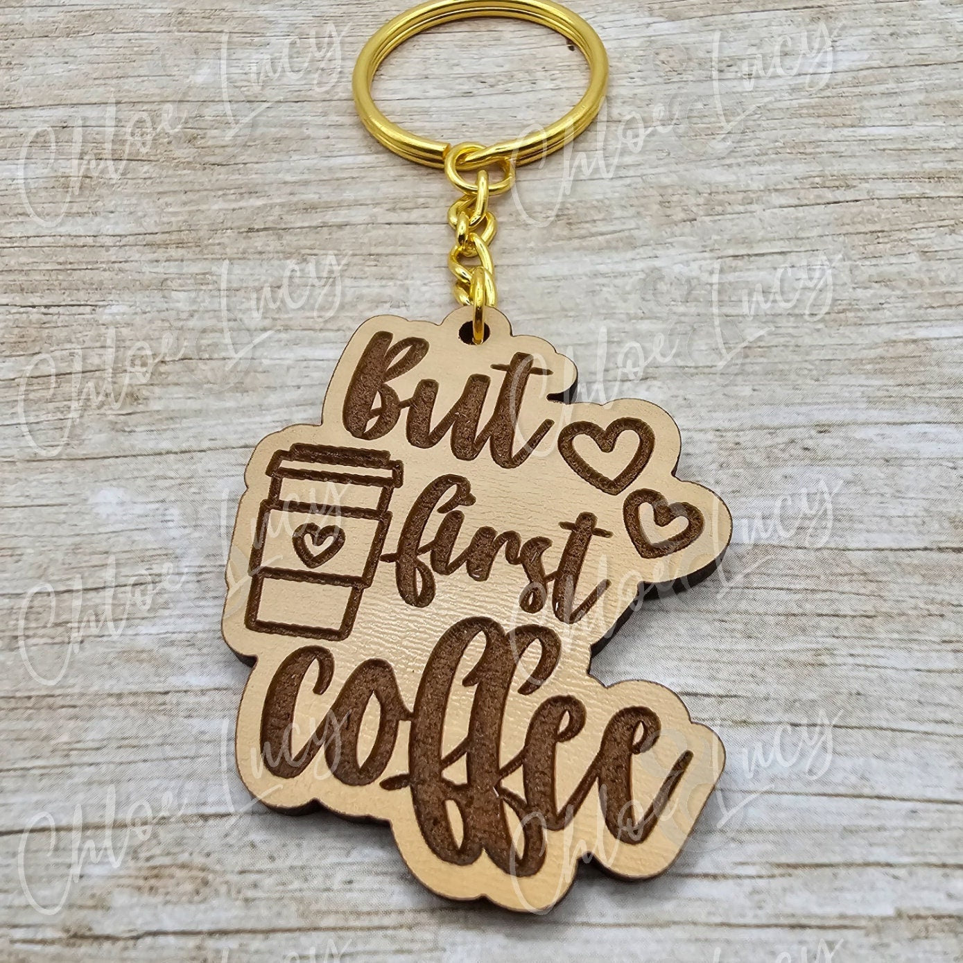 But First Coffee Keychain | Coffee Addict | PSL | Java | Caffeine