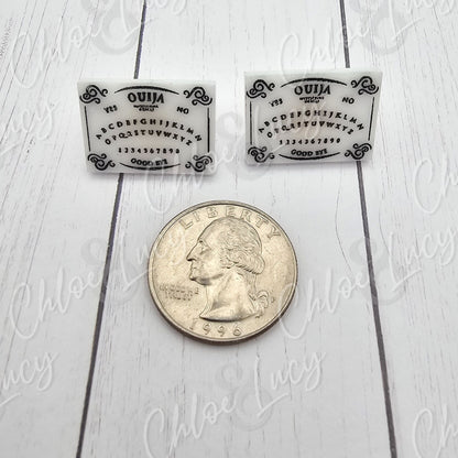 Ouija Board Stud Earrings | Spirit Board Earrings | Spooky Halloween Jewelry