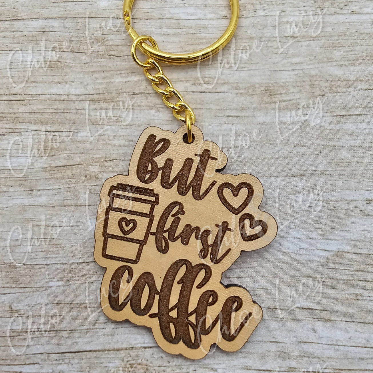 But First Coffee Keychain | Coffee Addict | PSL | Java | Caffeine