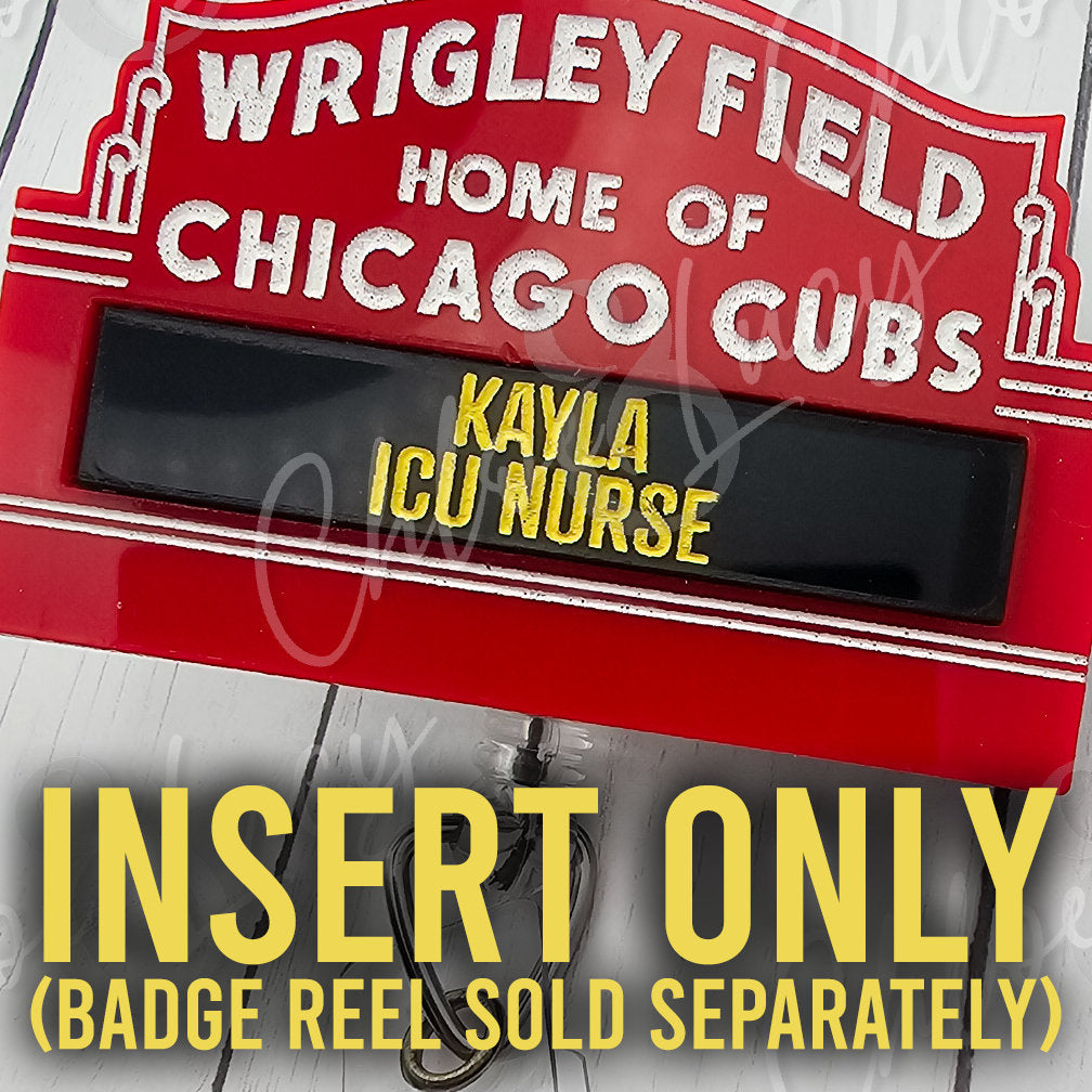 INSERT ONLY for Wrigley Field Badge Reel