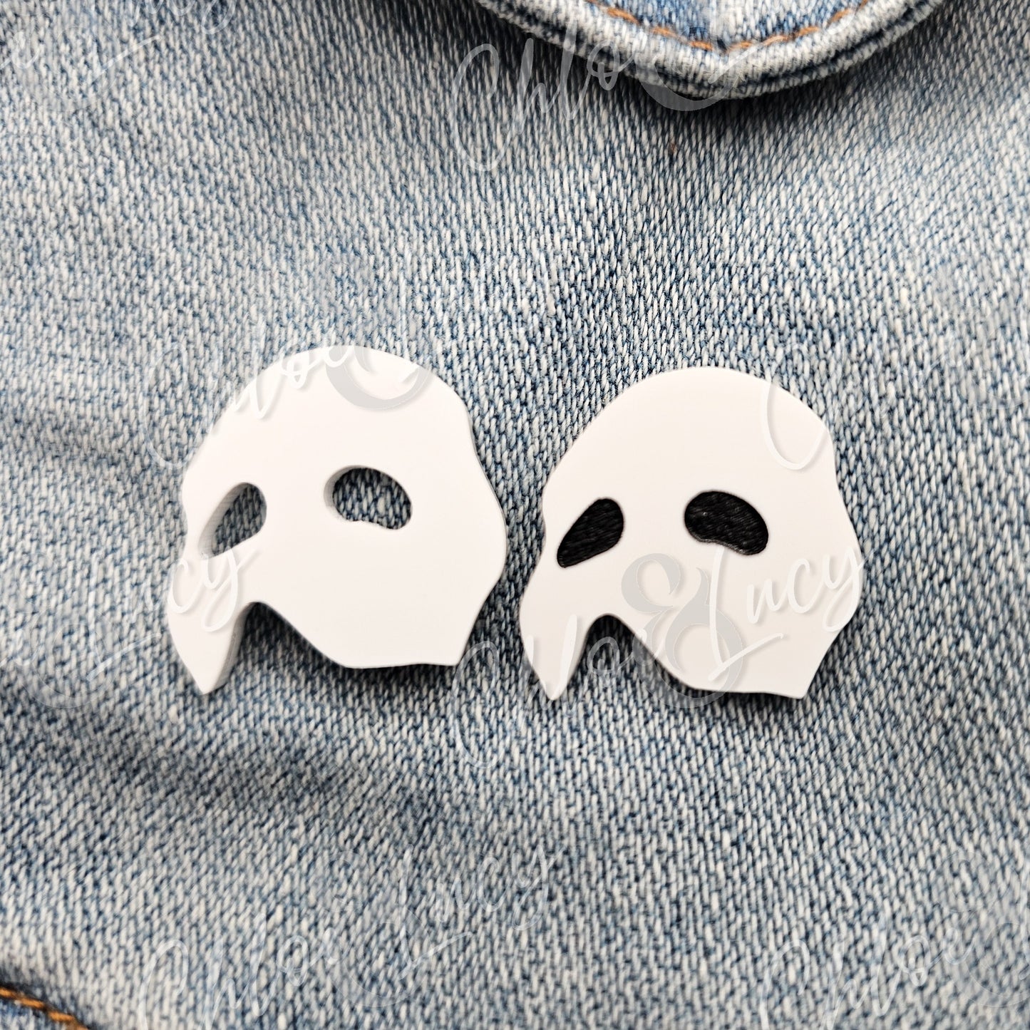 Phantom of the Opera Lapel Pin | Broadway | West End | Musical | Romance | Mask | Acrylic Brooch | Badge