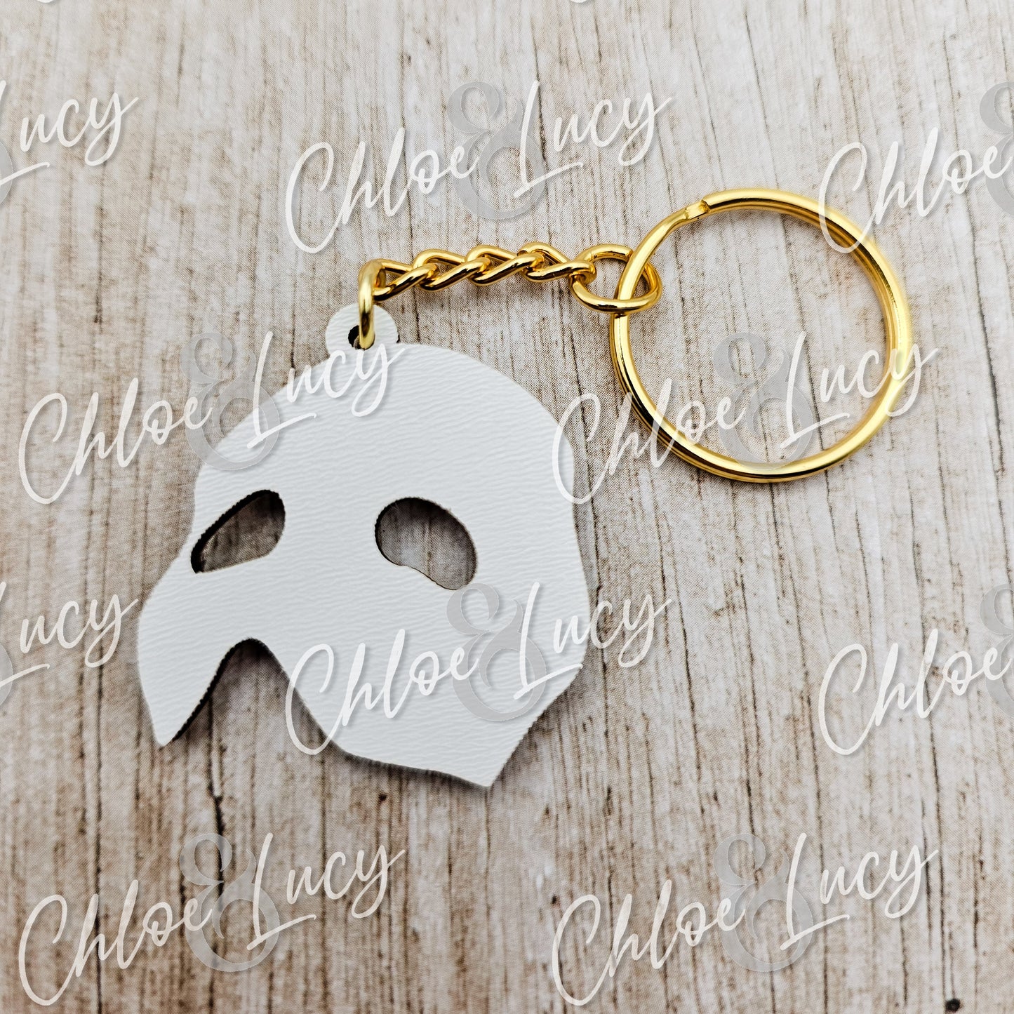 Phantom of the Opera Keychain | Broadway | West End | Musical | Romance | Mask | Wood Keychain | Zipper Pull