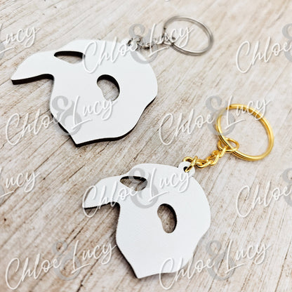 Phantom of the Opera Keychain | Broadway | West End | Musical | Romance | Mask | Wood Keychain | Zipper Pull