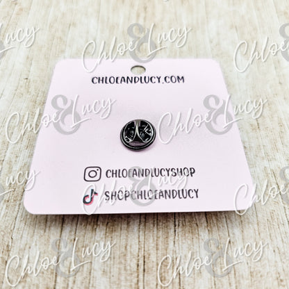 Just a Girl Who Loves Books | Lapel Pin | Book Lover | Romance Reader | Bookshelf Brooch | Cozy Reader Button | Wood Lapel Pin