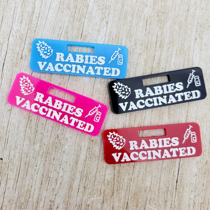Rabies Vaccinated Badge Tag | Badge Charm | Badge Reel | Rabies Vaccination | Veterinary Tech | Veterinarian | Healthcare Worker | Rabid