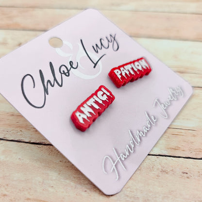 Antici.... Pation! Stud Earrings | Rocky Horror Picture Show Inspired | I see You Shiver | RHPS | Rocky Horror