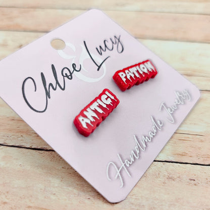 Rocky Horror Picture Show Inspired Stud Earrings: Antici.... PATION!