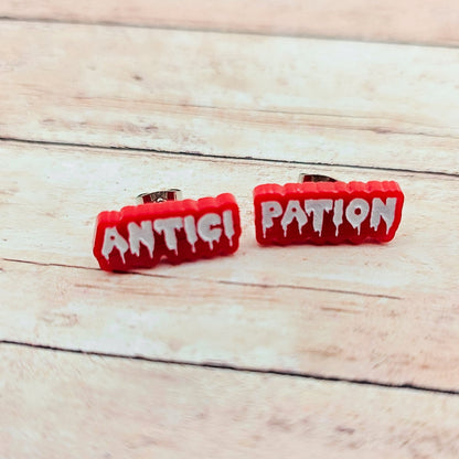 Antici.... Pation! Stud Earrings | Rocky Horror Picture Show Inspired | I see You Shiver | RHPS | Rocky Horror