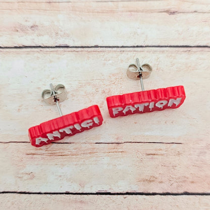 Rocky Horror Picture Show Inspired Stud Earrings: Antici.... PATION!