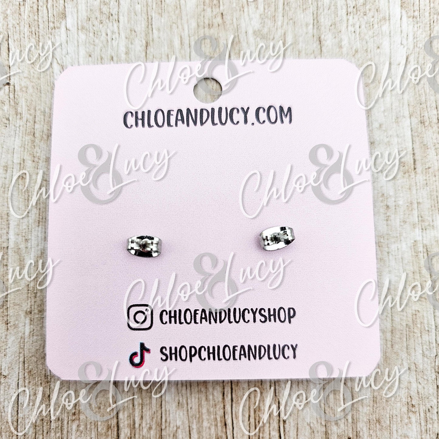 Engraved Wood Pig Earrings with Stainless Steel Posts, Cute Farm Animal Jewelry, Hypoallergenic Stud Earrings, Rustic Gift Idea