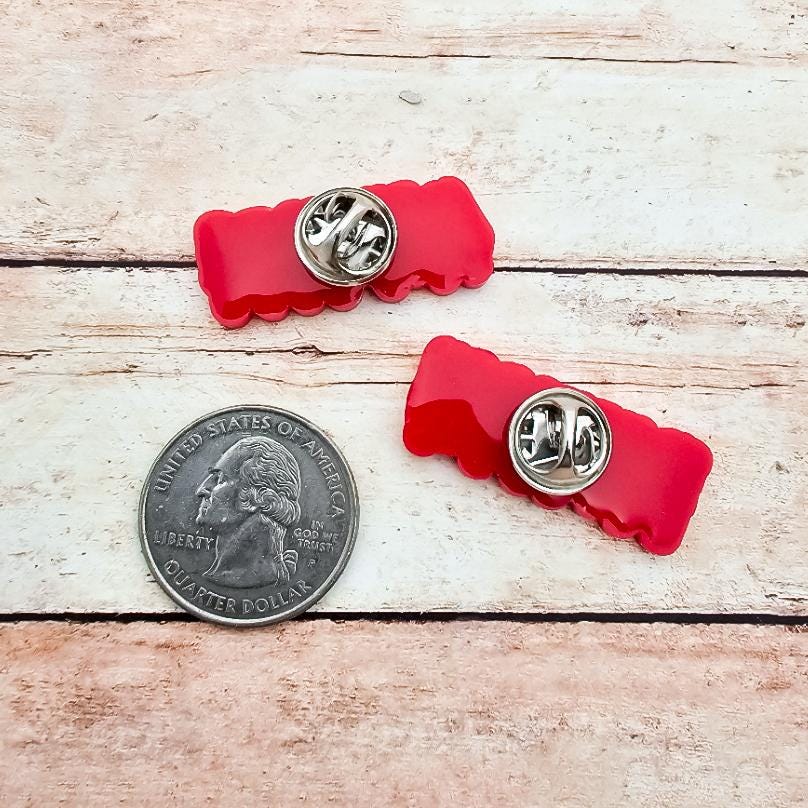 Rocky Horror Picture Show Inspired Lapel Pins: Antici.... PATION! Set of Two Pins | Midnight Screening Accessory | Halloween Jewelry