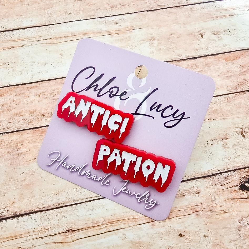 Rocky Horror Picture Show Inspired Lapel Pins: Antici.... PATION! Set of Two Pins | Midnight Screening Accessory | Halloween Jewelry