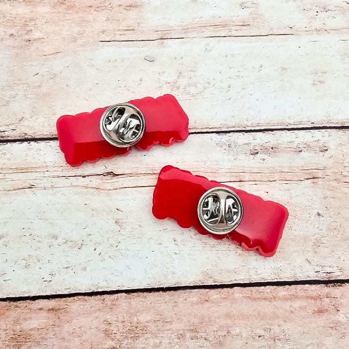 Rocky Horror Picture Show Inspired Lapel Pins: Antici.... PATION! Set of Two Pins | Midnight Screening Accessory | Halloween Jewelry