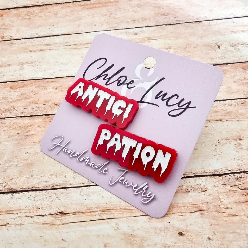 Rocky Horror Picture Show Inspired Lapel Pins: Antici.... PATION! Set of Two Pins | Midnight Screening Accessory | Halloween Jewelry
