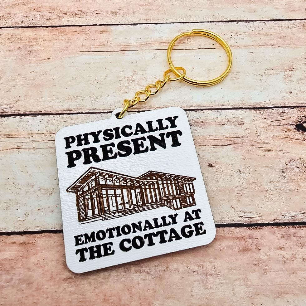 Heated Rivalry Inspired Cottage Keychain Rozanov Hollander Quote I'm Coming to the Cottage MM Hockey Romance Bookish Fandom Gift