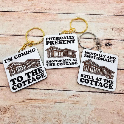 Heated Rivalry Inspired Cottage Keychain Rozanov Hollander Quote I'm Coming to the Cottage MM Hockey Romance Bookish Fandom Gift