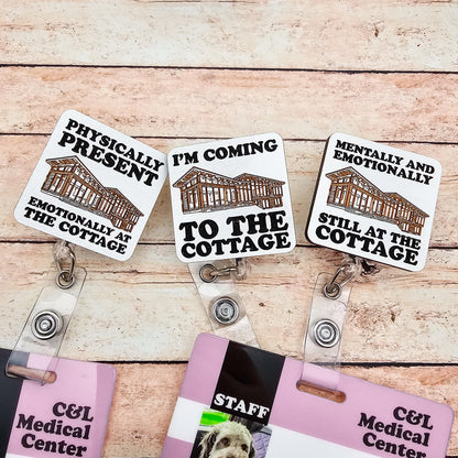 Heated Rivalry Inspired Cottage Badge Reel | Heated Rivalry Quote | Rozanov | Hollander | I'm Coming to the Cottage