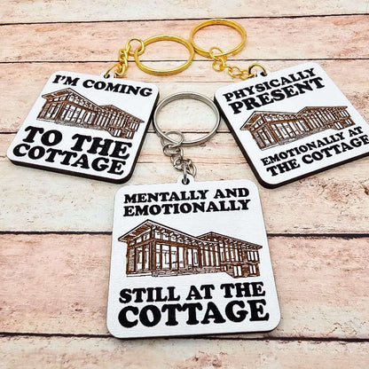 Heated Rivalry Inspired Cottage Keychain Rozanov Hollander Quote I'm Coming to the Cottage MM Hockey Romance Bookish Fandom Gift