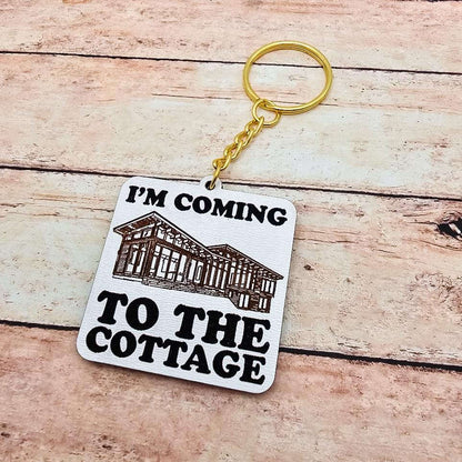 Heated Rivalry Inspired Cottage Keychain Rozanov Hollander Quote I'm Coming to the Cottage MM Hockey Romance Bookish Fandom Gift