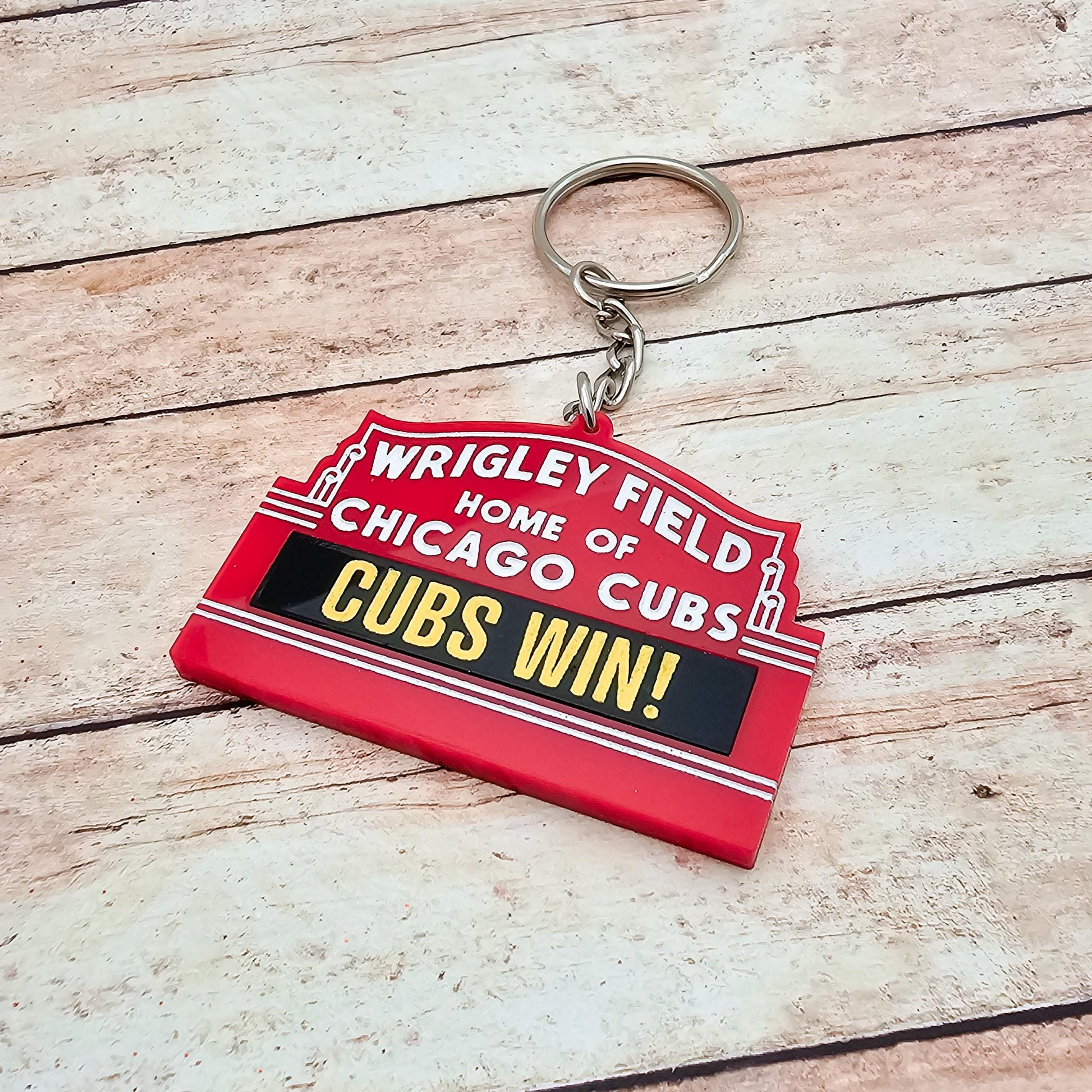 Personalized Wrigley Field Marquee Keychain, Custom Chicago Cubs Acrylic Keyring