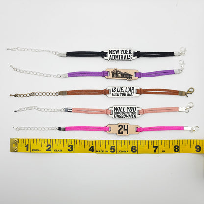 Heated Rivalry Jewelry Inspired Bracelets, Hockey Romance Book Lover Jewelry, Matching Literary Fan Art