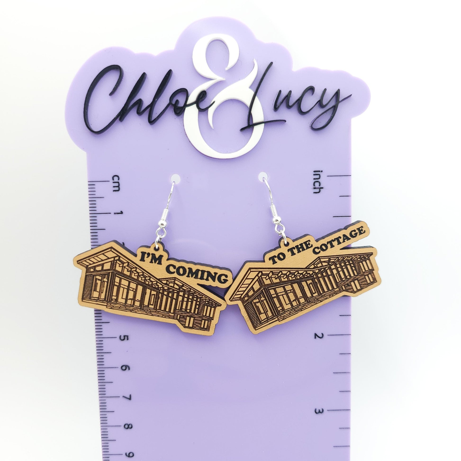 The Cottage Dangle Earrings | Heated Rivalry Inspired | I'm Coming to the Cottage | Rozanov | Hollander