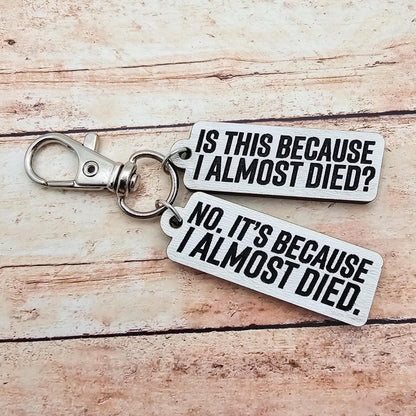 Heated Rivalry Hollanov Inspired 2 Piece Keychain Set – Shane Hollander & Ilya Rozanov Hockey Romance Quote Gift for Booktok Fans