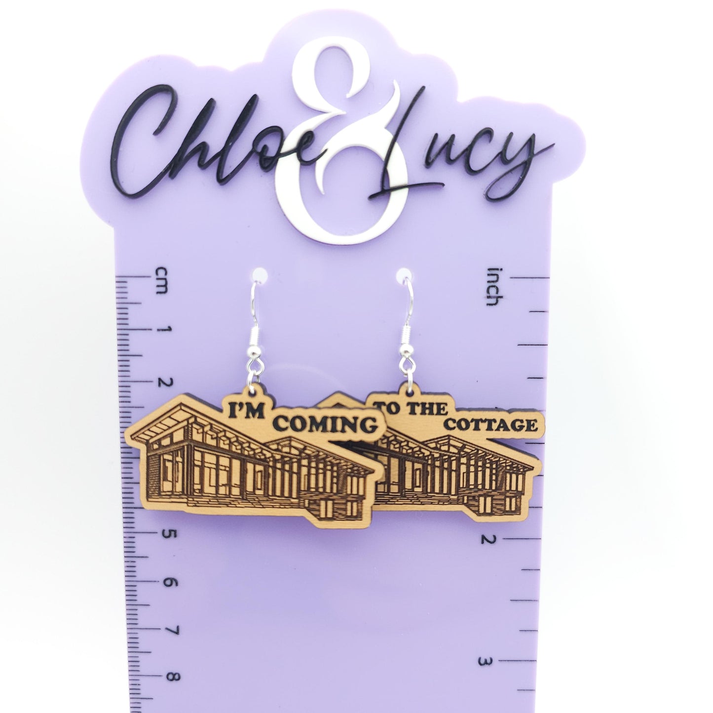 The Cottage Dangle Earrings | Heated Rivalry Inspired | I'm Coming to the Cottage | Rozanov | Hollander