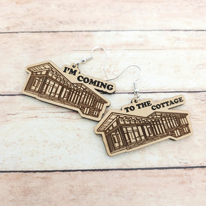 The Cottage Dangle Earrings | Heated Rivalry Inspired | I'm Coming to the Cottage | Rozanov | Hollander