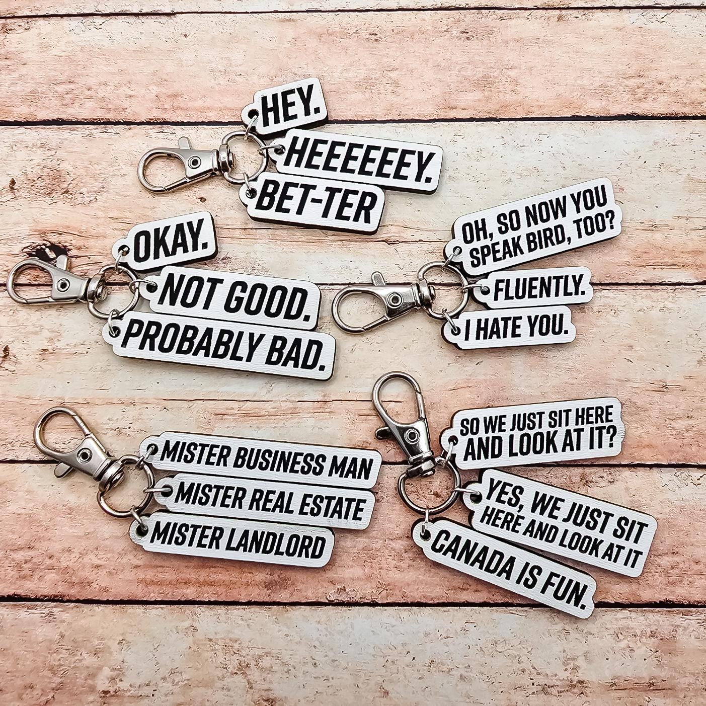 Heated Rivalry Quote Keychain Set, Hollanov Book Inspired Keychains, Shane Hollander Ilya Rozanov Fan Gift, Booktok Hockey Romance Merch